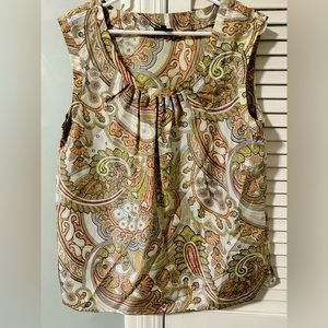 Talbot’s Women’s Sleeveless top paisley size 14